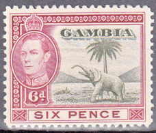 GAMBIA     SCOTT NO. 137     MINT HINGED    YEAR  1938 - Gambie (...-1964)