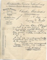 Lettre + Carnet De Livraison 1957/ 88 Carrières Grès Vallée Du Coney / C.MAZURIER / 88 FONTENOY LE CHATEAU - 1900 – 1949
