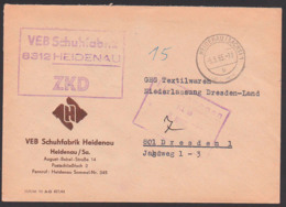 Heidenau Sachsen VEB Schufabrik ZKD-Brief Mit Kastenstempel 5.3.65, Logo 2 Wanderschuhe - Official