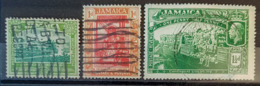 Delcampe - JAMAICA 1919/21 - Canceled - Sc# 75, 76, 77 - 0.5d 1d 1.5d - Jamaica (...-1961)