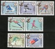 South Arabia - Kathiri State 1968 Winter Olympic Games Skiing Skate Hockey 7v Cancelled - Skateboard