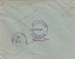 LETTRE GUINEE. CINEM KINDIA. 2 12 50. POUR KRIBI CAMEROUN. TAXE - Lettres & Documents