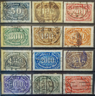 DEUTSCHESREICH 1922 - Canceled - Mi 246-257 - Used Stamps