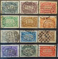 DEUTSCHESREICH 1922 - Canceled - Mi 246-257 - Used Stamps