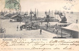 Uruguay .            Montevideo        Muelles De La Aduana    (voir Scan) - Uruguay
