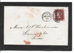 BIRMINGHAM 14.5.1872 StG 43  Pl 149 - Covers & Documents