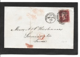 BIRMINGHAM 14.5.1872 StG 43  Pl 149 - Cartas & Documentos