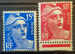 FRANCE 1951- MNH - YT 886, 887 - 15F 18F - Unused Stamps