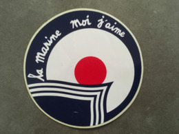 AUTOCOLLANT LA MARINE MOI J'AIME - Boten