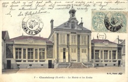 CHANTELOUP (78) - La Mairie Et Les Ecoles - Ed. B. F. Paris - Chanteloup Les Vignes