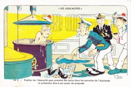 CPA Illustrateur TEM - LES JOLIS MOTIFS - N°7. Navigation - Humour