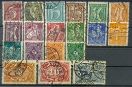 DEUTSCHES REICH 1922 - Canceled (171=**) - Mi 158-176 - Complete Set! - Oblitérés