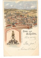 ST GALLEN ST GALL (Suisse) Carte Illustrée GRUSS - St. Gallen