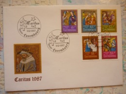 FDC Caritas 1987 1/12/1987 - Lettres & Documents