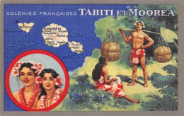 Océanie.  Polynésie Française    . Tahiti Et Moorea .    Imagerie Du Lion Noir     (voir Scan) - Tahiti