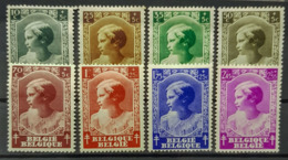 BELGIUM 1937 - MLH - Sc# B200 - B207 - Nuovi