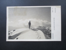 Spanien 1933 Echtfoto AK Montseny La Cresta De Les Agudes Num. 556 Zerkowitz Mann Im Anzug Auf Berggipfel - Klimmen