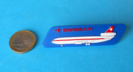 SWISSAIR - Large Stewardess Breast Badge * Switzerland Airlines Swiss Air Company Airline Suisse Schweiz Svizzera - Badges D'équipage