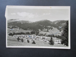 Österreich 1954 AK Kleinwalsertal Mit Stempel Sondertarif Riezlern (Kleinwalsertal) Karte Des Gebirgsgasthof - Lettres & Documents