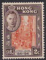 Hong Kong 1941 KGV1 2ct Street Scene MM SG 163 ( A475 ) - Neufs