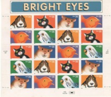 VERINIGTE STAATEN ETATS UNIS USA 1998 M/S BRIGHT EYES 20V. MNH SC 3230-3233SP YT F2769-2773 MI SH3001-05 SG MS3471-74 - Sheets