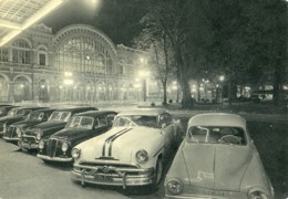 5916 "TORINO DI NOTTE-STAZIONE DI PORTA NUOVA "SIMCA ARONDE ELYSEE,LANCIA E ALTRE AUTO '50 -CART. POST. ORIG. NON SPED. - Stazione Porta Nuova