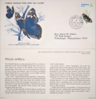 Hong Kong 1979 Butterflies - Precis Orithya WWF FDC - FDC