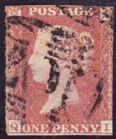 GREAT BRITAIN 1841 QV 1d Red-Brown Q-I SG8 CV £20 - Used Stamps