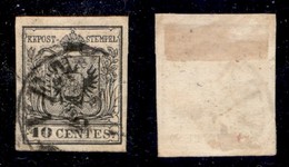 ANTICHI STATI ITALIANI - LOMBARDO VENETO - 1857 - 10 Cent (19 - Carta A Macchina) Usato A Venezia (800) - Other & Unclassified