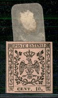 ANTICHI STATI ITALIANI - MODENA - 1852 - 10 Cent (9) - Ottimi Margini - Gomma Originale - Raybaudi (800) - Other & Unclassified