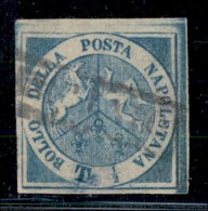 ANTICHI STATI ITALIANI - NAPOLI - 1860 - Dittatura - Trinacria - Mezzo Tornese (15) Usato - Annullo Leggero - Molto Bell - Other & Unclassified