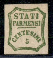 ANTICHI STATI ITALIANI - PARMA - Governo Provvisorio - 1859 - 5 Cent (13) - Gomma Originale - Sorani (1.100) - Andere & Zonder Classificatie