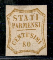 ANTICHI STATI ITALIANI - PARMA - Governo Provvisorio - 1859 - 80 Cent (18) - Gomma Originale - Colla + Diena (18.000) - Andere & Zonder Classificatie