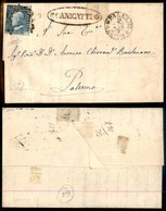 ANTICHI STATI ITALIANI - SICILIA - 2 Grana (6g) Su Lettera Da Canicatti (P.ti 8) A Palermo Del 26.9.59 - Raybaudi + Card - Other & Unclassified