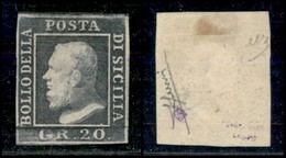 ANTICHI STATI ITALIANI - SICILIA - 1859 - 20 Grana (13) - Nuovo Senza Gomma - Sorani (450) - Autres & Non Classés