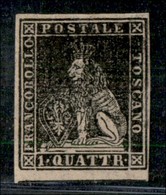 ANTICHI STATI ITALIANI - TOSCANA - 1857 - 1 Quattrino (10) - Gomma Originale - Ottimi Margini - Molto Bello - Cert. Coll - Autres & Non Classés