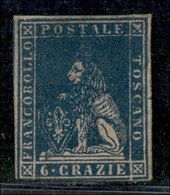 ANTICHI STATI ITALIANI - TOSCANA - 1857 - 6 Crazie (15) Nuovo Senza Gomma - Corto In Basso (7.500) - Other & Unclassified