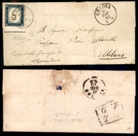 REGNO - 20 Cent (2l) Non Dentellato In Basso Con Bordo Integrale - Lettera Da Genova A Milano Del 16.12.62 - Cert Diena  - Otros & Sin Clasificación