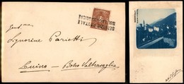 REGNO - Servizio Postale Sul Lago Maggiore Su 2 Cent (66) - Cartolina (Cannero Togliano-fotografica) Per Luino - Andere & Zonder Classificatie