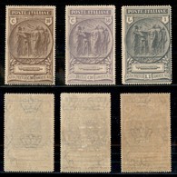 REGNO - 1923 - Camicie Nere (147/149) - Serie Completa - Gomma Integra (300) - Other & Unclassified