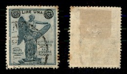 REGNO - 1924 - 1 Lira Su 5 Cent (158) Usato (500) - Autres & Non Classés