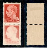 REGNO - 1929 - 20 Cent Imperiale (247ba) - Coppia Verticale Con Stampa Evanescente In Basso - Gomma Originale (integra I - Altri & Non Classificati