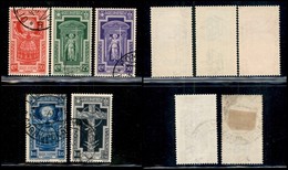 REGNO - 1933 - Anno Santo (345/349) - Serie Completa Usata (350) - Other & Unclassified