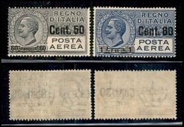 REGNO - Posta Aerea - 1927 - Soprastampati (8/9) - Serie Completa - Gomma Integra (250) - Other & Unclassified