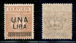 REGNO - Servizio Commissioni - 1925 - 1 Lira Su 60 Cent (5) - Gomma  Integra (275) - Andere & Zonder Classificatie