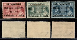 OCCUPAZIONI II GUERRA MONDIALE - CEFALONIA E ITACA - Itaca - 1941 - Presidenza (43/45) - Serie Completa - Gomma Integra  - Autres & Non Classés