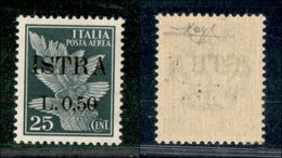 OCCUPAZIONI STRANIERE DI TERRITORI ITALIANI - OCCUPAZIONE JUGOSLAVA - Istria - 1945 - 50 Cent Su 25 (34) - Gomma Integra - Altri & Non Classificati