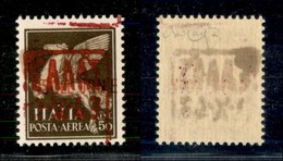 OCCUPAZIONI STRANIERE DI TERRITORI ITALIANI - OCCUPAZIONE TEDESCA - Zante - 1943 - 50 Cent (2 Varietà Ded) Con Soprastam - Other & Unclassified