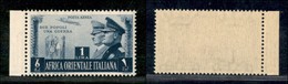 COLONIE - AFRICA ORIENTALE ITALIANA - 1941 - Non Emesso - 1 Lira Fratellanza D'Armi (20) Bordo Foglio - Gomma Integra (9 - Andere & Zonder Classificatie