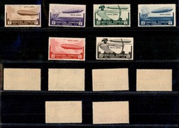 COLONIE - CIRENAICA - 1933 - Zeppelin (12/17) - Serie Completa - Gomma Integra (300) - Andere & Zonder Classificatie